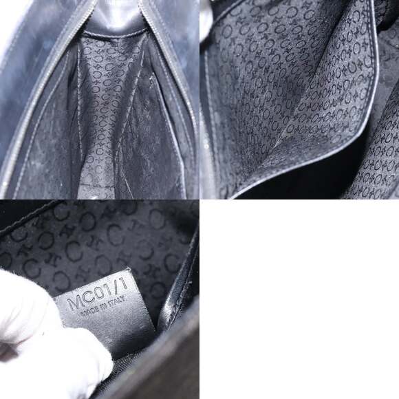 CELINE C Macadam Canvas Hand Bag Gray Silver - Picture 12 of 12